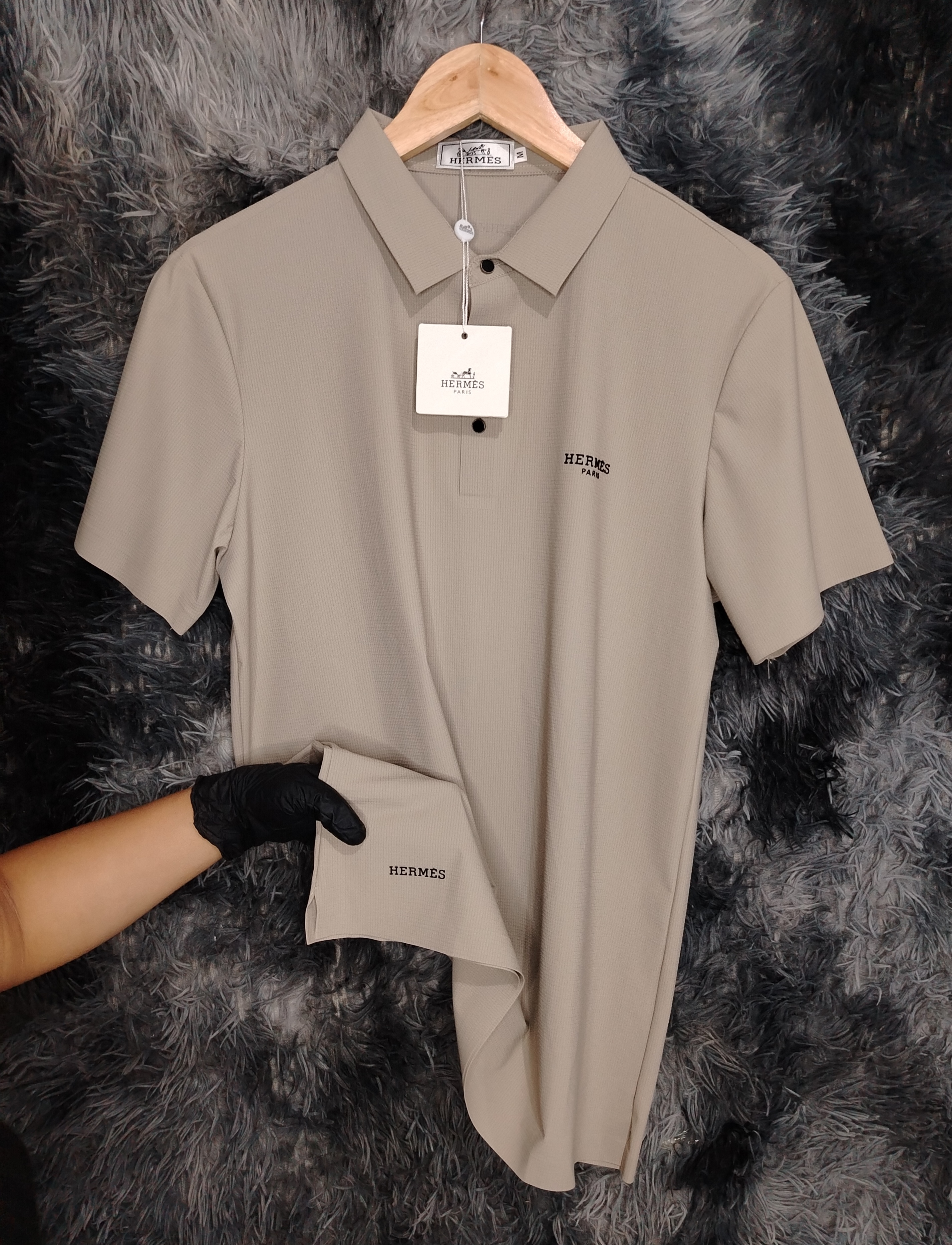 Camisa HERMES TOP QUALITY SEDA DE HIELO
