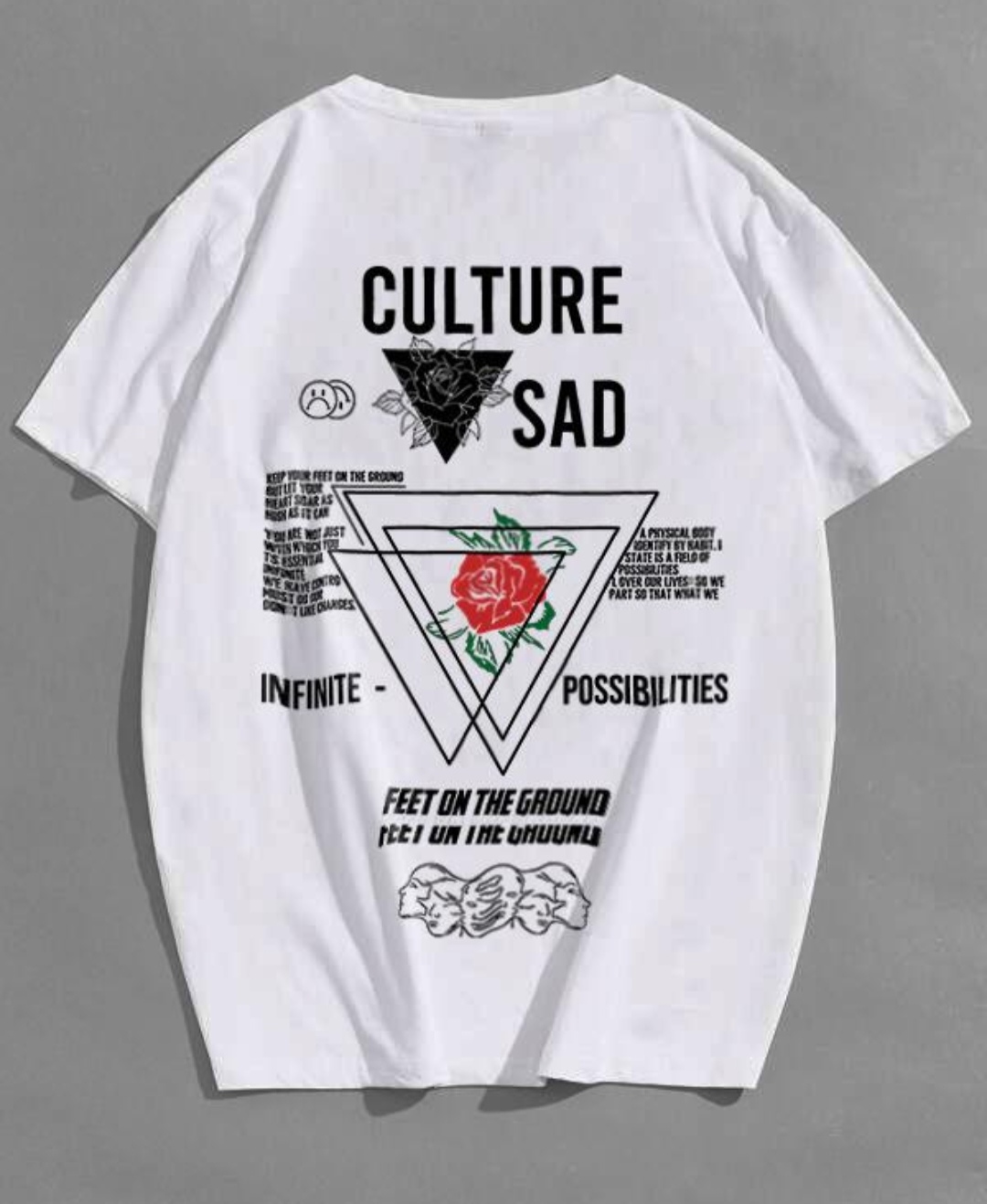 Camisetas Oversize color Blanco